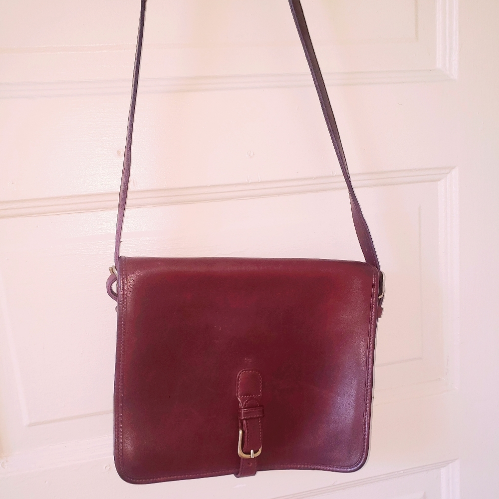 Frye vintage maroon purse